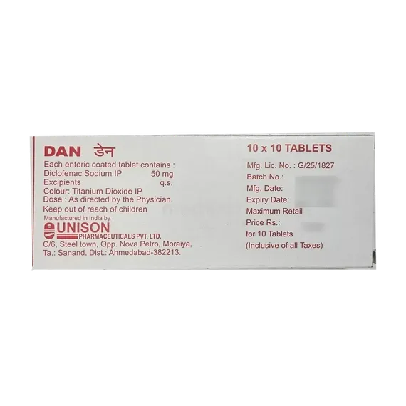 dan 50mg tablet 10's